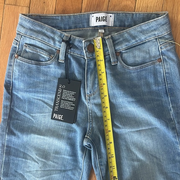 Paige Verdugo Transcend 2.0  Mid Rise light wash Ankle  jeans size 25 NWT - Picture 5 of 11